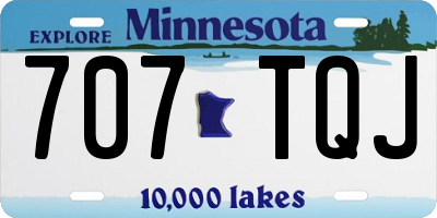 MN license plate 707TQJ