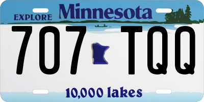 MN license plate 707TQQ