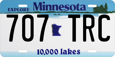 MN license plate 707TRC