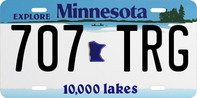 MN license plate 707TRG