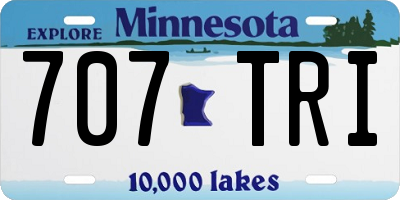 MN license plate 707TRI