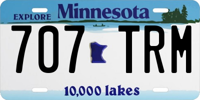 MN license plate 707TRM