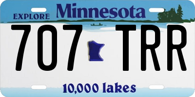 MN license plate 707TRR