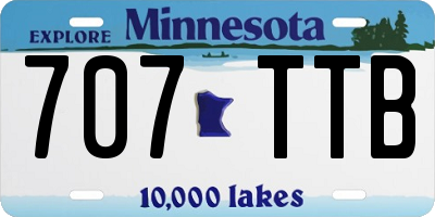 MN license plate 707TTB
