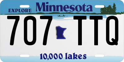 MN license plate 707TTQ