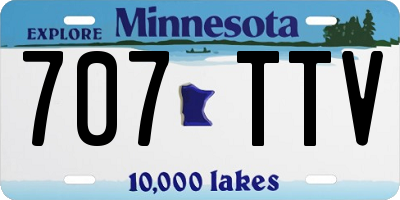 MN license plate 707TTV