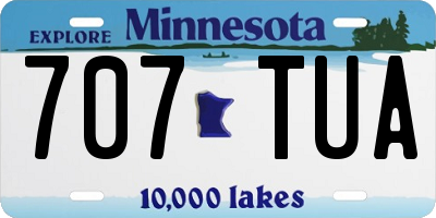 MN license plate 707TUA