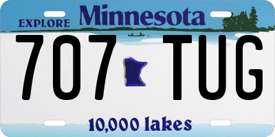 MN license plate 707TUG