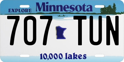 MN license plate 707TUN