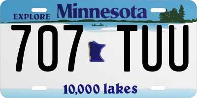 MN license plate 707TUU