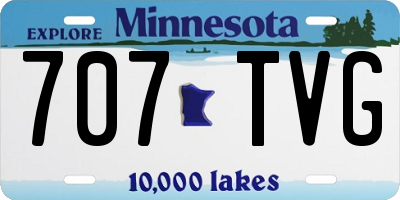 MN license plate 707TVG