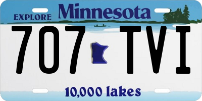 MN license plate 707TVI