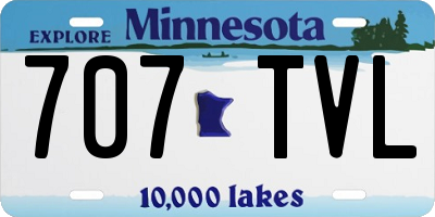 MN license plate 707TVL