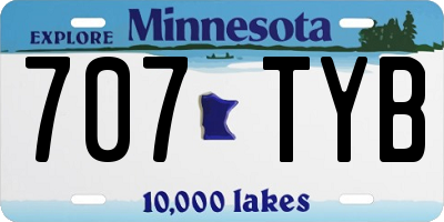 MN license plate 707TYB