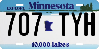 MN license plate 707TYH