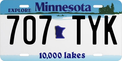 MN license plate 707TYK