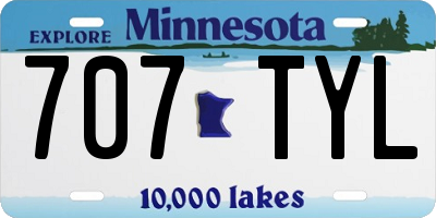 MN license plate 707TYL