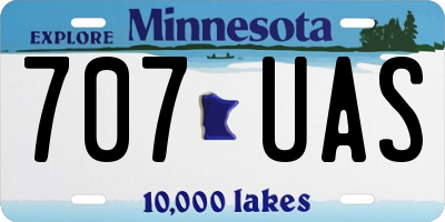 MN license plate 707UAS