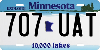 MN license plate 707UAT