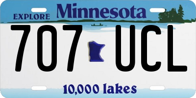 MN license plate 707UCL