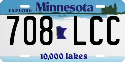 MN license plate 708LCC