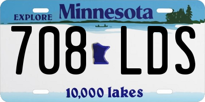 MN license plate 708LDS