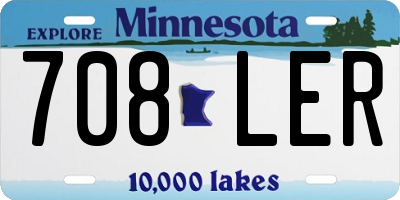 MN license plate 708LER