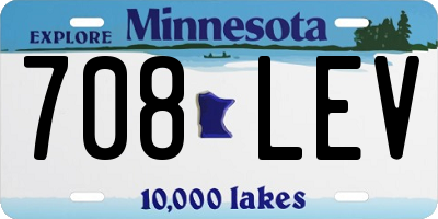 MN license plate 708LEV