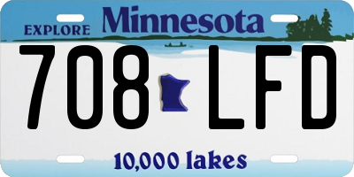 MN license plate 708LFD