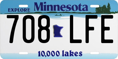 MN license plate 708LFE