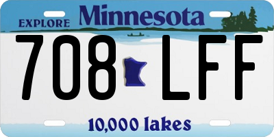 MN license plate 708LFF