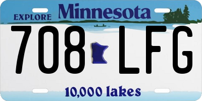 MN license plate 708LFG