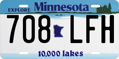 MN license plate 708LFH