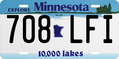 MN license plate 708LFI