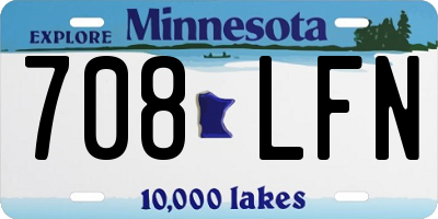 MN license plate 708LFN
