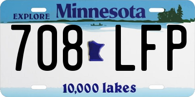 MN license plate 708LFP