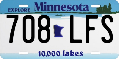 MN license plate 708LFS