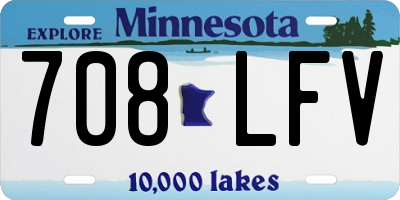 MN license plate 708LFV