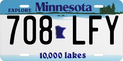 MN license plate 708LFY