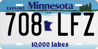 MN license plate 708LFZ
