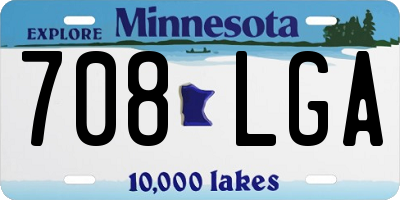 MN license plate 708LGA