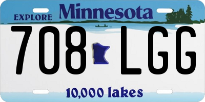 MN license plate 708LGG