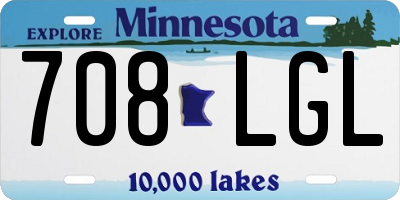 MN license plate 708LGL