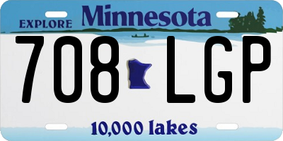 MN license plate 708LGP