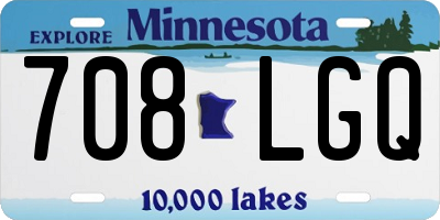 MN license plate 708LGQ