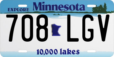 MN license plate 708LGV