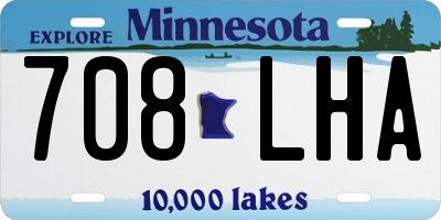 MN license plate 708LHA