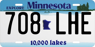 MN license plate 708LHE