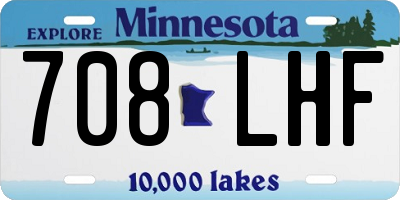 MN license plate 708LHF