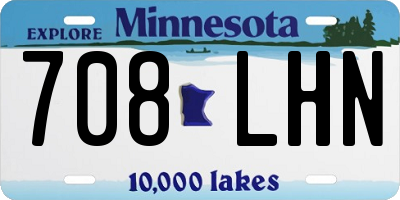 MN license plate 708LHN